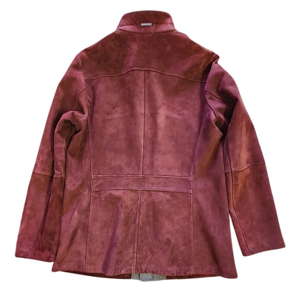 Emiliano Zapata Suede Leather Deep Burgundy Red Jacket Men Size Medium NWOT - Picture 5 of 16